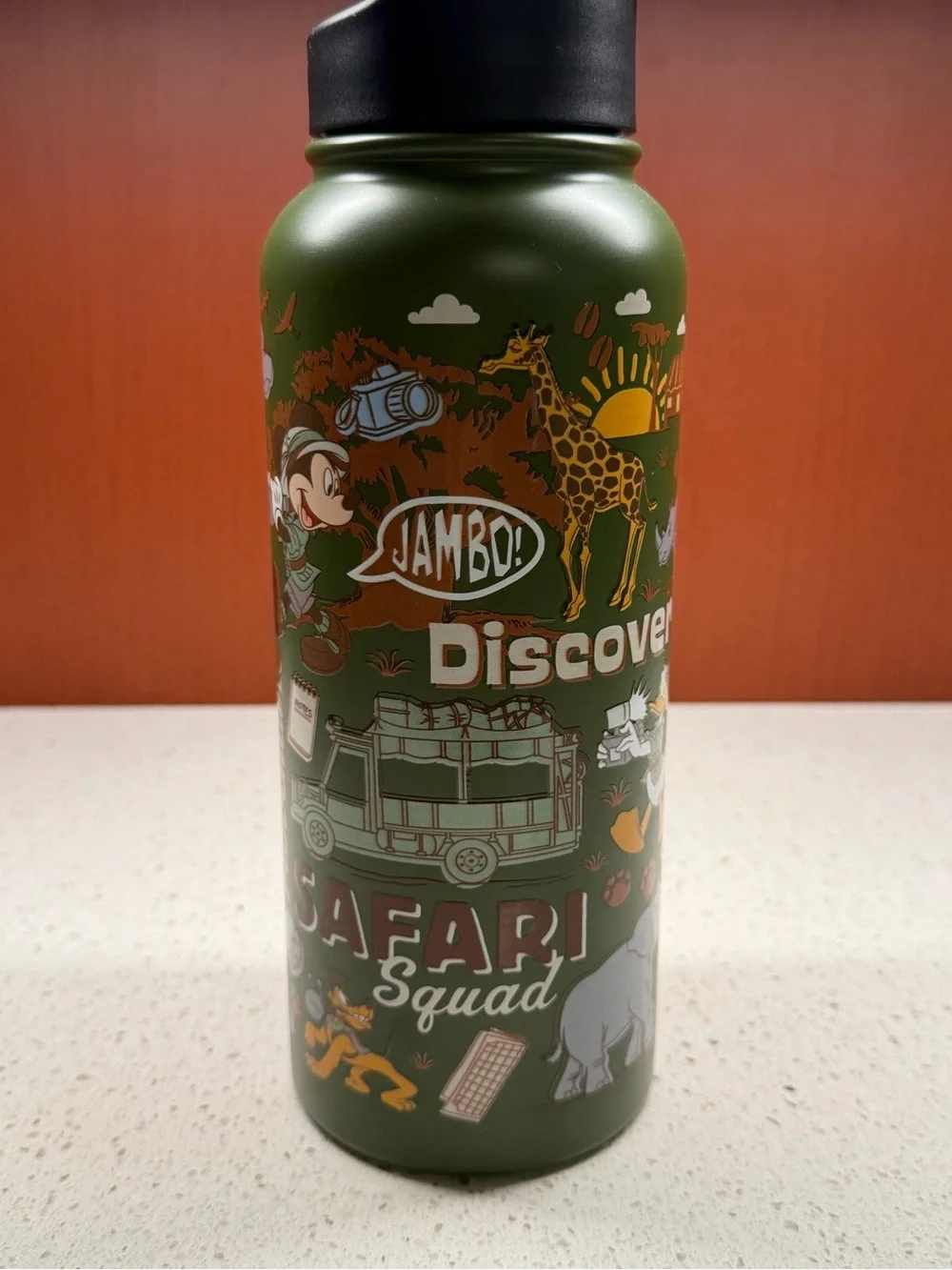 NEW DISNEY ANIMAL KINGDOM “SAFARI SQUAD” WATER BOTTLE 34oz
